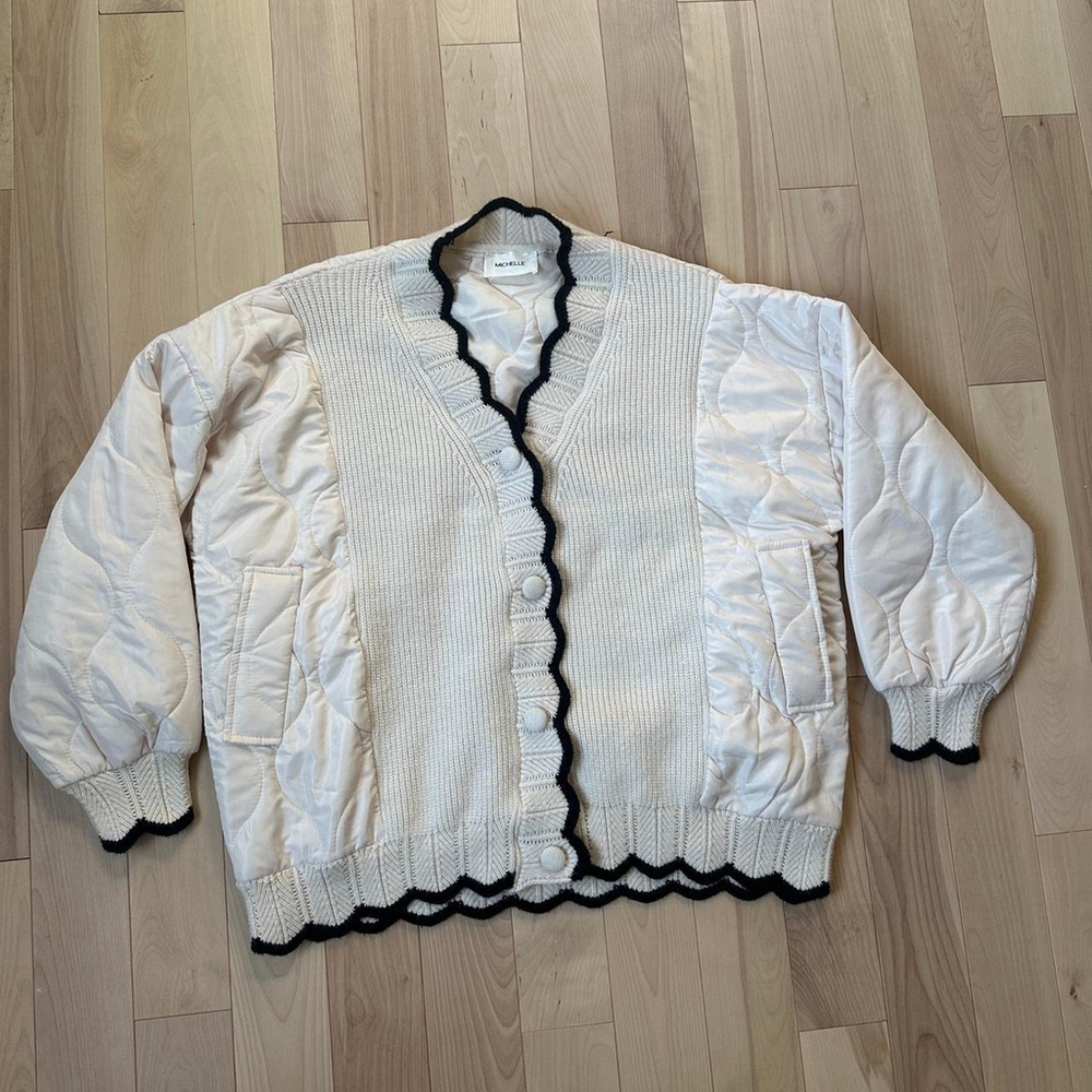 Michelle Quilted Knit Jacket – Made in Italy, Perfect for Spring - Picture 3 of 8